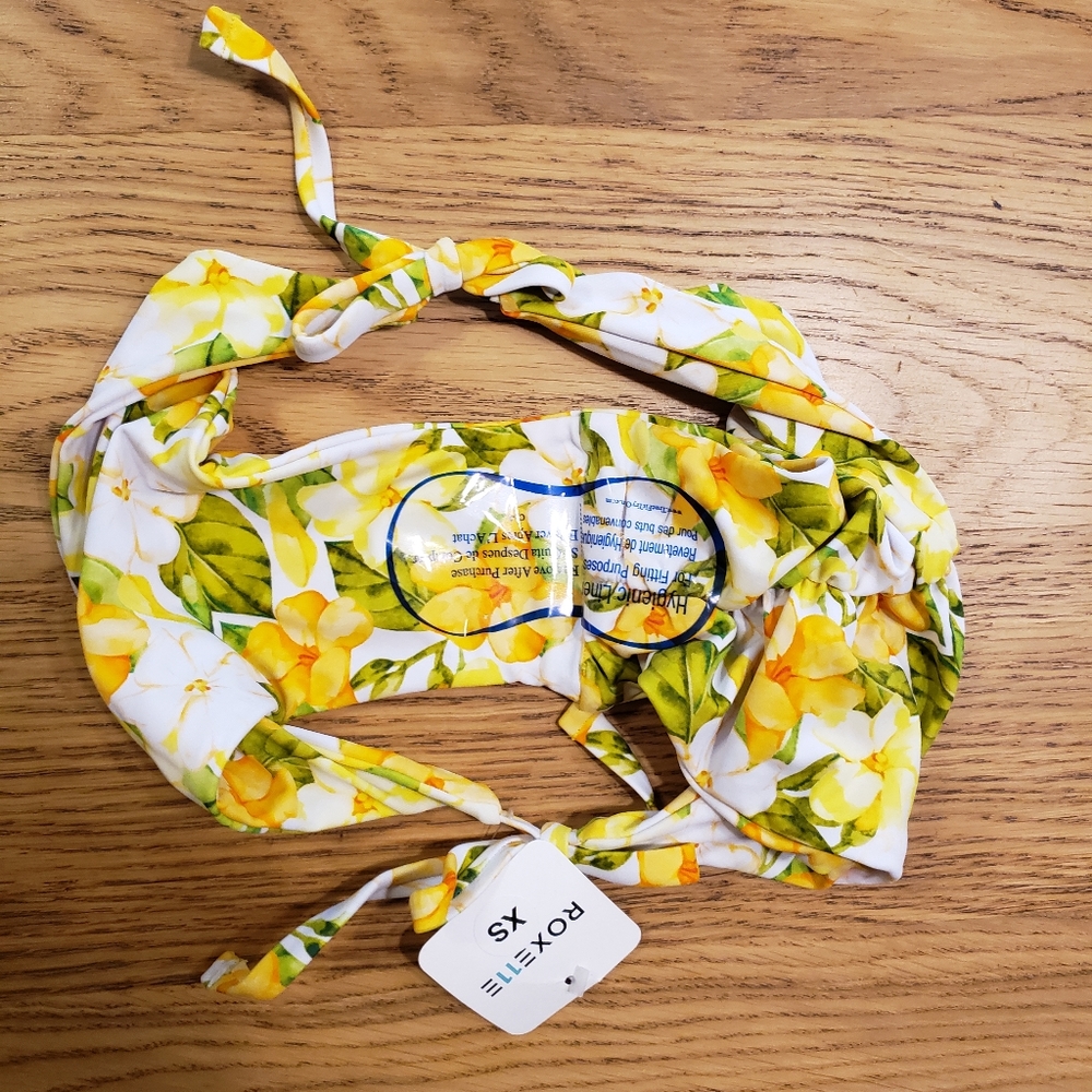 NWT RARE xs roxelle fused hawaii puakenikeni aloha cheeky tie biki bottom - Picture 4 of 7